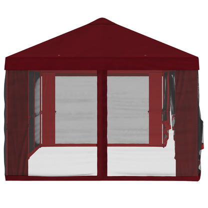 vidaXL Gazebo Cover with Sidewalls 6 x 3 m Burgundy Polyester 190