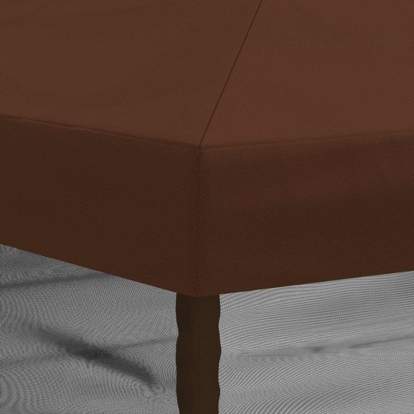 vidaXL Gazebo Cover with Sidewalls 6 x 3 m Brown Polyester 190