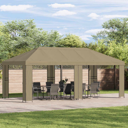 vidaXL Gazebo Cover 6 x 3 m Beige Polyester 190 gsm