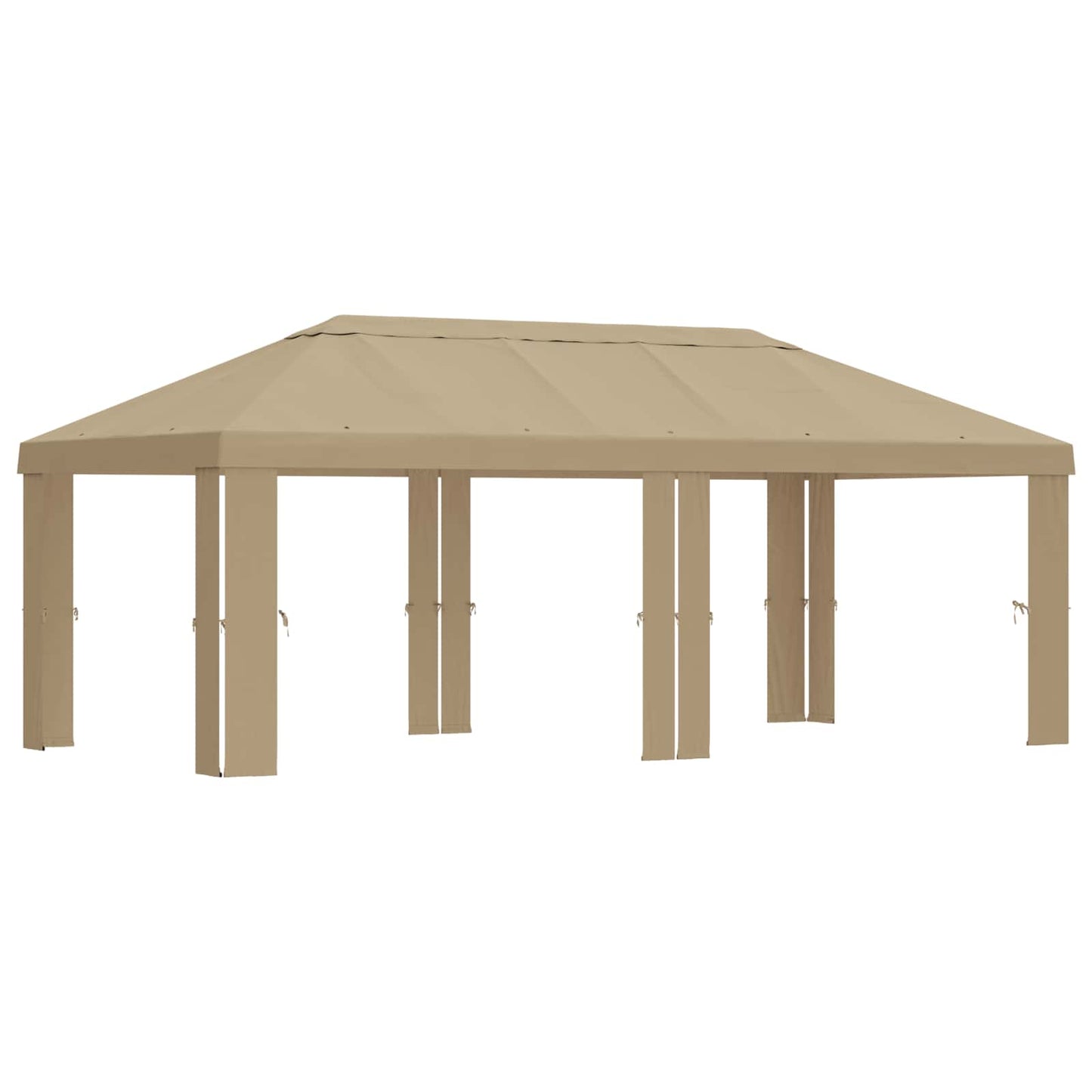 vidaXL Gazebo Cover 6 x 3 m Beige Polyester 190 gsm