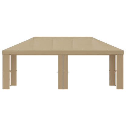 vidaXL Gazebo Cover 6 x 3 m Beige Polyester 190 gsm