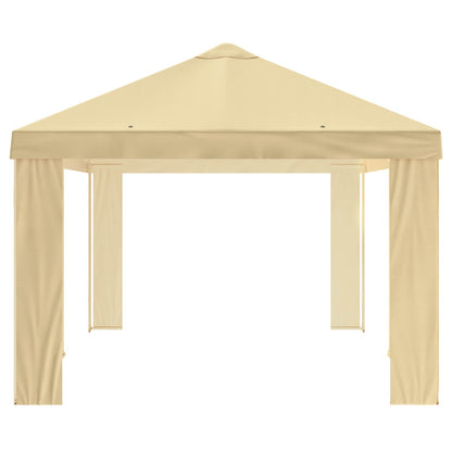 vidaXL Gazebo Cover 6 x 3 m Cream Polyester 190 gsm