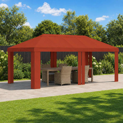 vidaXL Gazebo Cover 6 x 3 m Terracotta Polyester 190 gsm