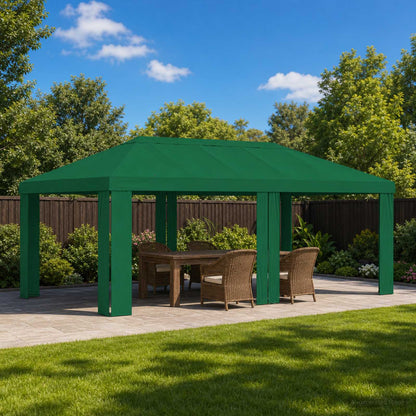 vidaXL Gazebo Cover 6 x 3 m Green Polyester 190 gsm