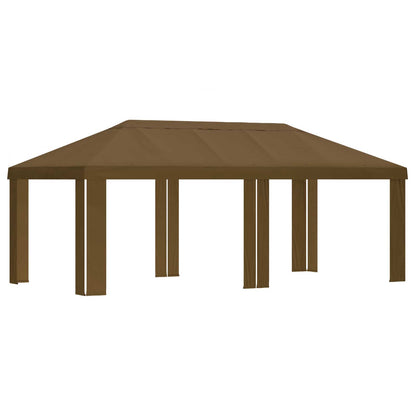 vidaXL Gazebo Cover 6 x 3 m Taupe Polyester 190 gsm