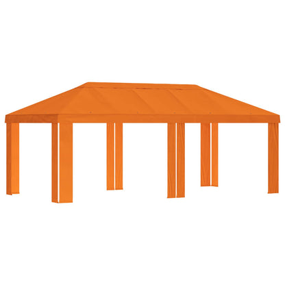 vidaXL Gazebo Cover 6 x 3 m Orange Polyester 190 gsm