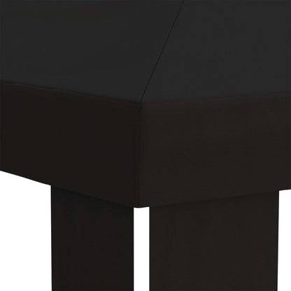 vidaXL Gazebo Cover 6 x 3 m Black Polyester 190 gsm