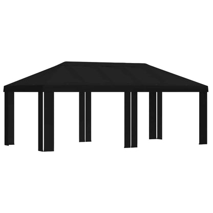 vidaXL Gazebo Cover 6 x 3 m Black Polyester 190 gsm