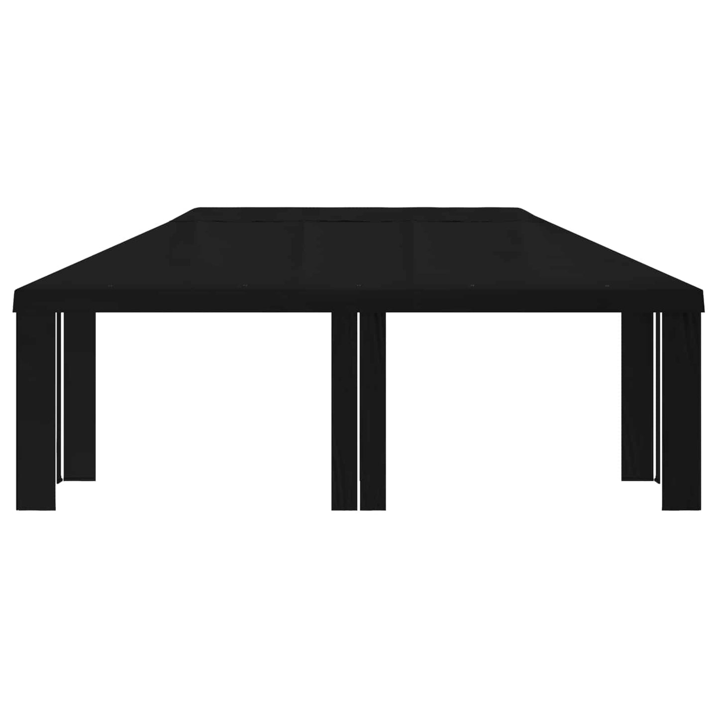 vidaXL Gazebo Cover 6 x 3 m Black Polyester 190 gsm