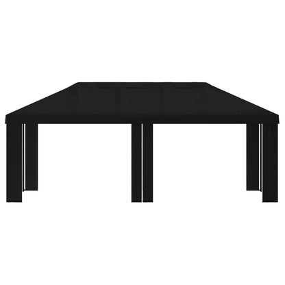 vidaXL Gazebo Cover 6 x 3 m Black Polyester 190 gsm
