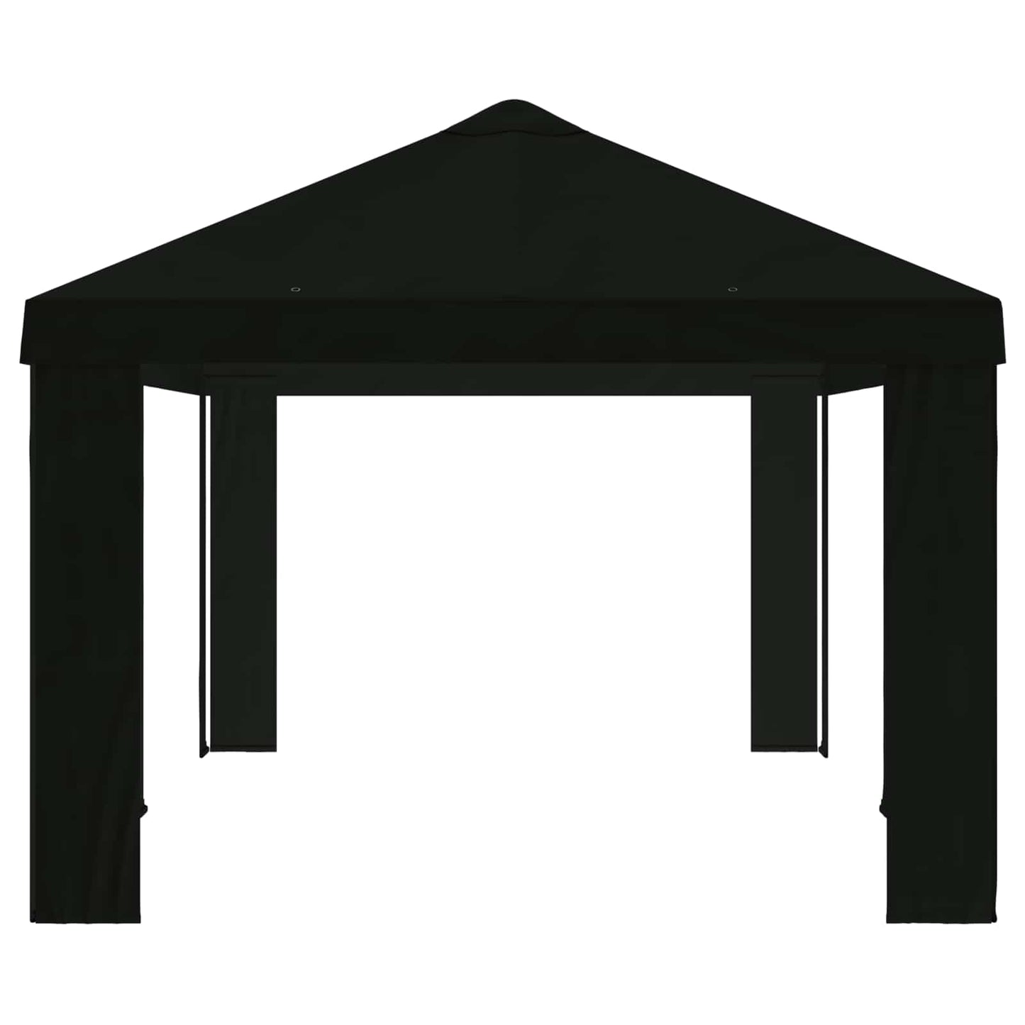 vidaXL Gazebo Cover 6 x 3 m Black Polyester 190 gsm