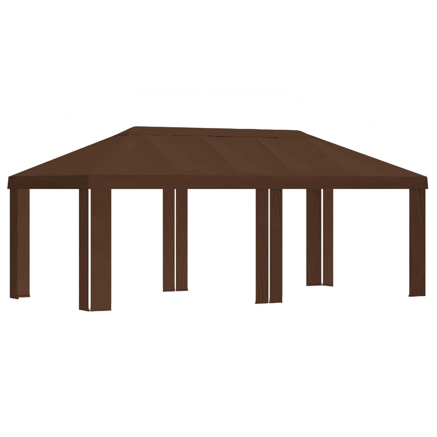 vidaXL Gazebo Cover 6 x 3 m Brown Polyester 190 gsm