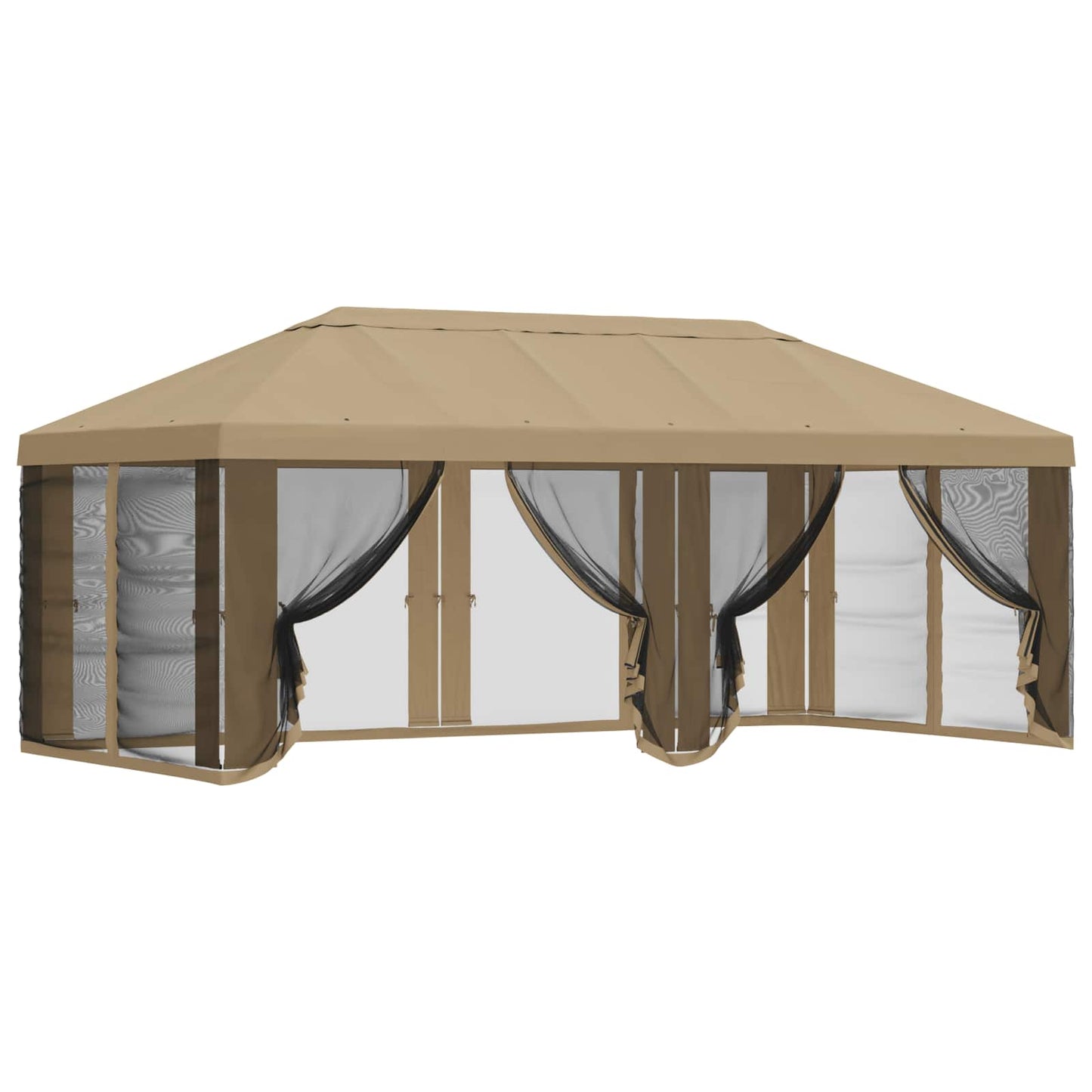 vidaXL Gazebo Cover with Sidewalls Beige 600.5 x 300.5 cm Polyester