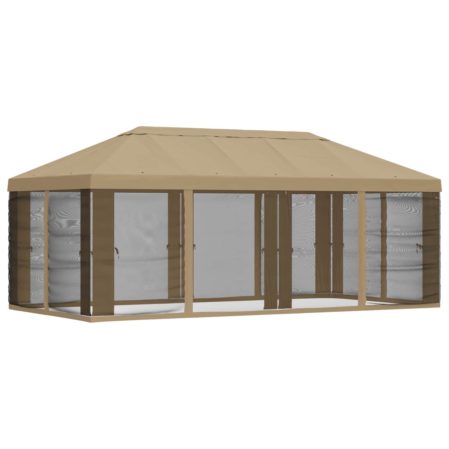 vidaXL Gazebo Cover with Sidewalls Beige 600.5 x 300.5 cm Polyester
