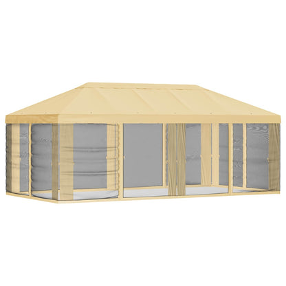 vidaXL Gazebo Cover with Sidewalls Cream 600.5 x 300.5 cm Polyester