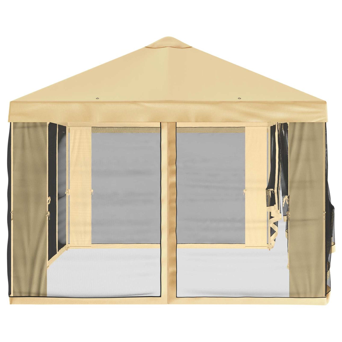 vidaXL Gazebo Cover with Sidewalls Cream 600.5 x 300.5 cm Polyester