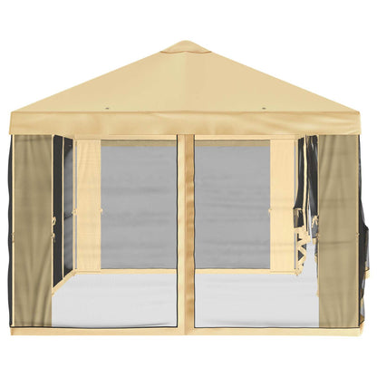 vidaXL Gazebo Cover with Sidewalls Cream 600.5 x 300.5 cm Polyester
