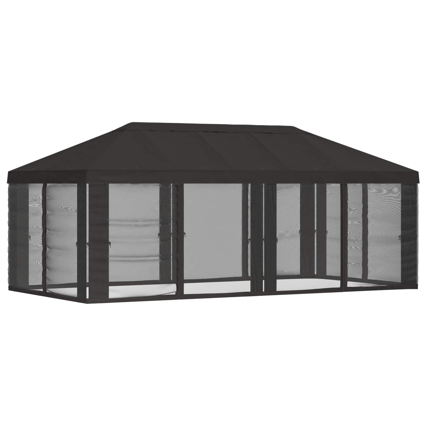 vidaXL Gazebo Cover with Sidewalls Anthracite 600.5 x 300.5 cm