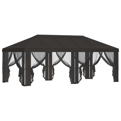 vidaXL Gazebo Cover with Sidewalls Anthracite 600.5 x 300.5 cm