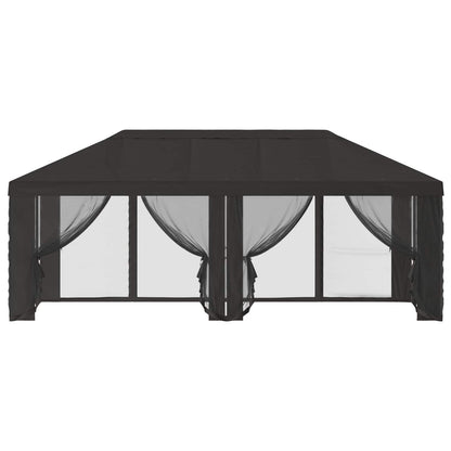 vidaXL Gazebo Cover with Sidewalls Anthracite 600.5 x 300.5 cm