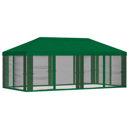 vidaXL Gazebo Cover with Sidewalls Green 600.5 x 300.5 cm Polyester