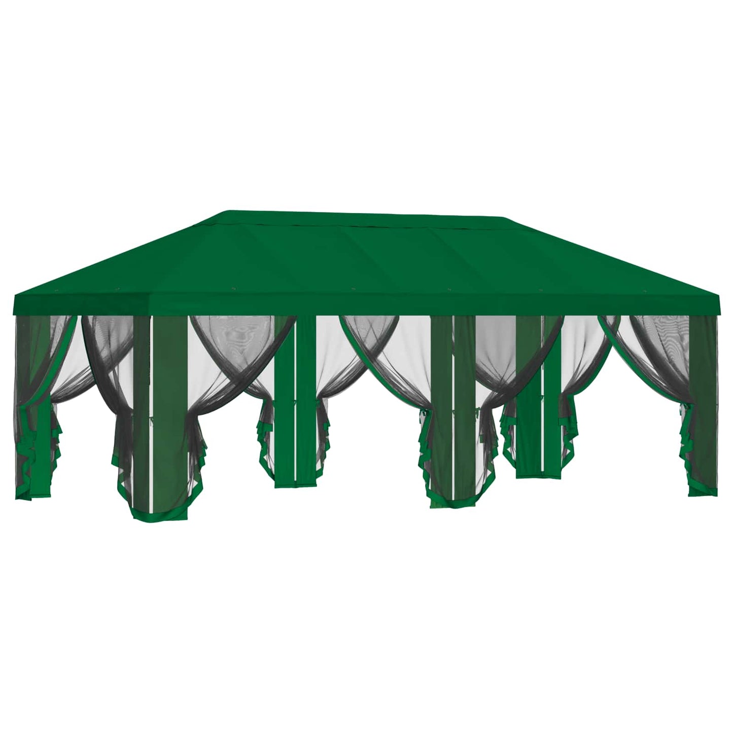vidaXL Gazebo Cover with Sidewalls Green 600.5 x 300.5 cm Polyester