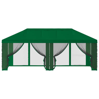 vidaXL Gazebo Cover with Sidewalls Green 600.5 x 300.5 cm Polyester