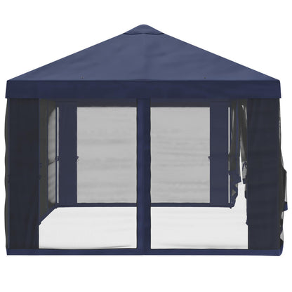 vidaXL Gazebo Cover with Sidewalls Blue 600.5 x 300.5 cm Polyester