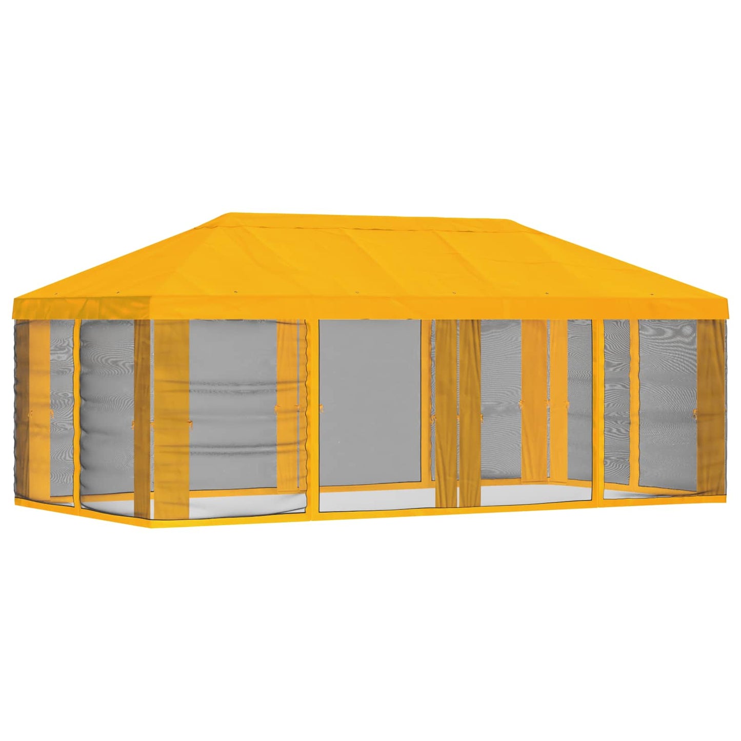 vidaXL Gazebo Cover with Sidewalls Yellow 600.5 x 300.5 cm Polyester
