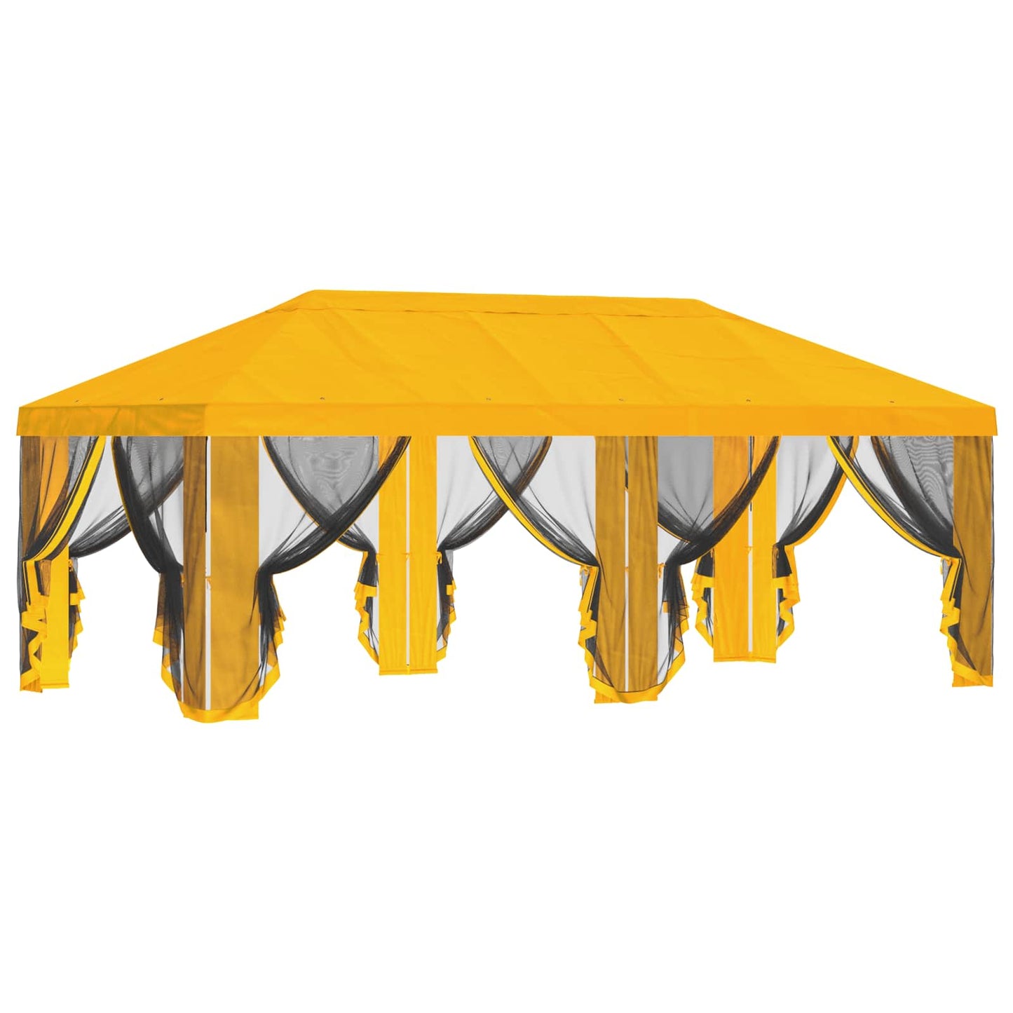 vidaXL Gazebo Cover with Sidewalls Yellow 600.5 x 300.5 cm Polyester