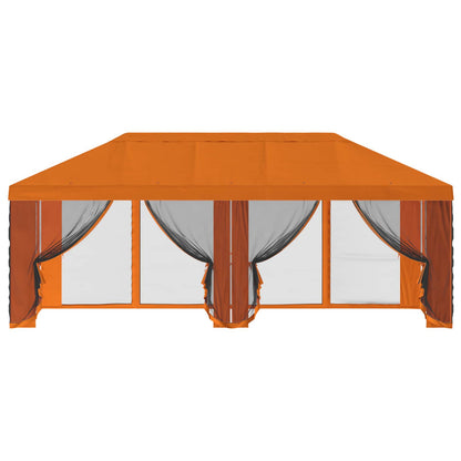 vidaXL Gazebo Cover with Sidewalls Orange 600.5 x 300.5 cm Polyester