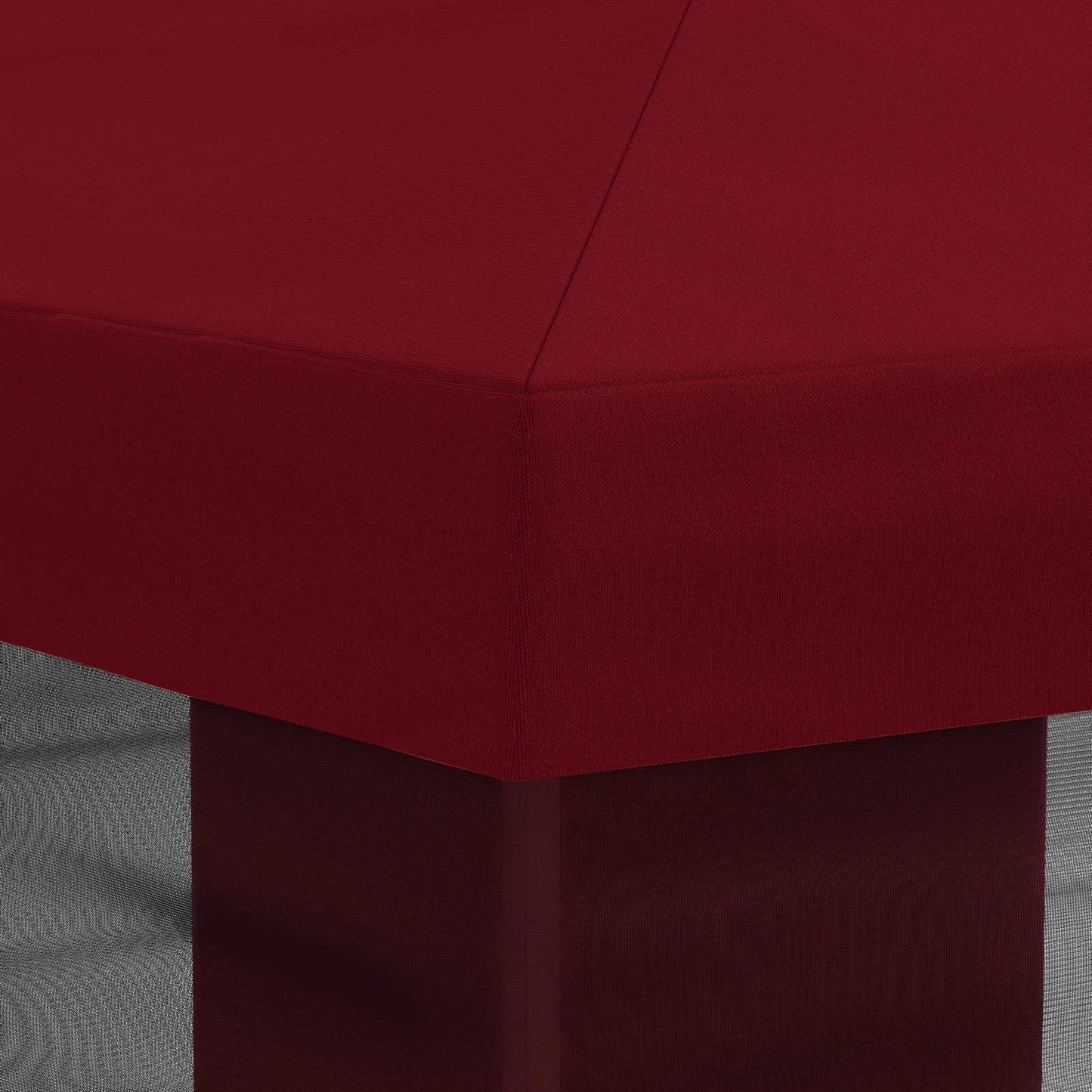 vidaXL Gazebo Cover with Sidewalls Burgundy 600.5 x 300.5 cm Polyester