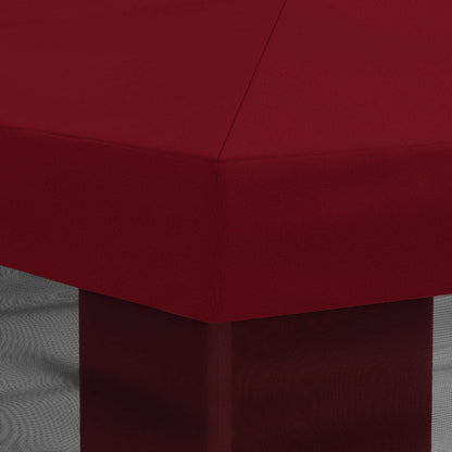 vidaXL Gazebo Cover with Sidewalls Burgundy 600.5 x 300.5 cm Polyester