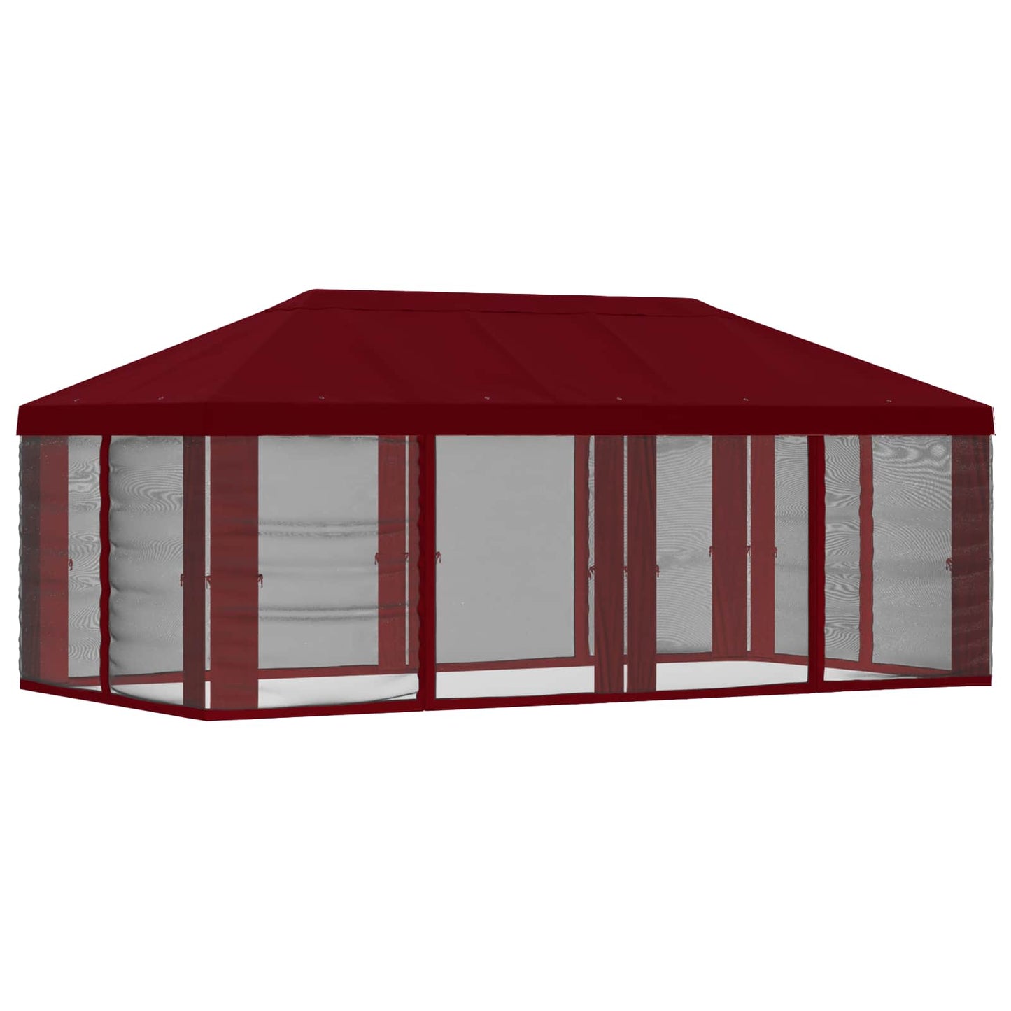 vidaXL Gazebo Cover with Sidewalls Burgundy 600.5 x 300.5 cm Polyester