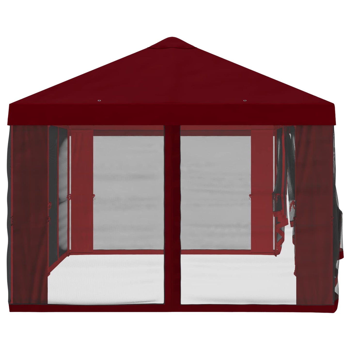 vidaXL Gazebo Cover with Sidewalls Burgundy 600.5 x 300.5 cm Polyester