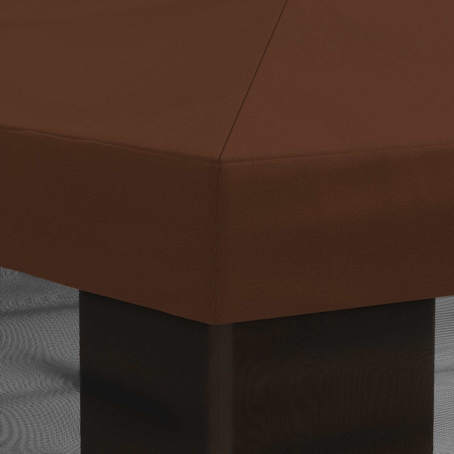 vidaXL Gazebo Cover with Sidewalls Brown 600.5 x 300.5 cm Polyester