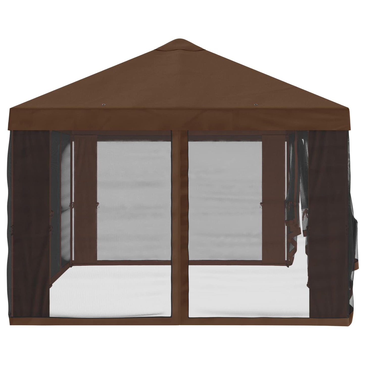 vidaXL Gazebo Cover with Sidewalls Brown 600.5 x 300.5 cm Polyester