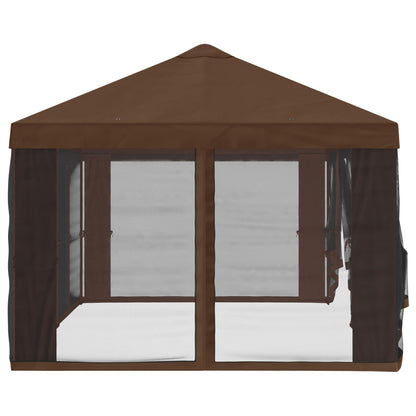 vidaXL Gazebo Cover with Sidewalls Brown 600.5 x 300.5 cm Polyester