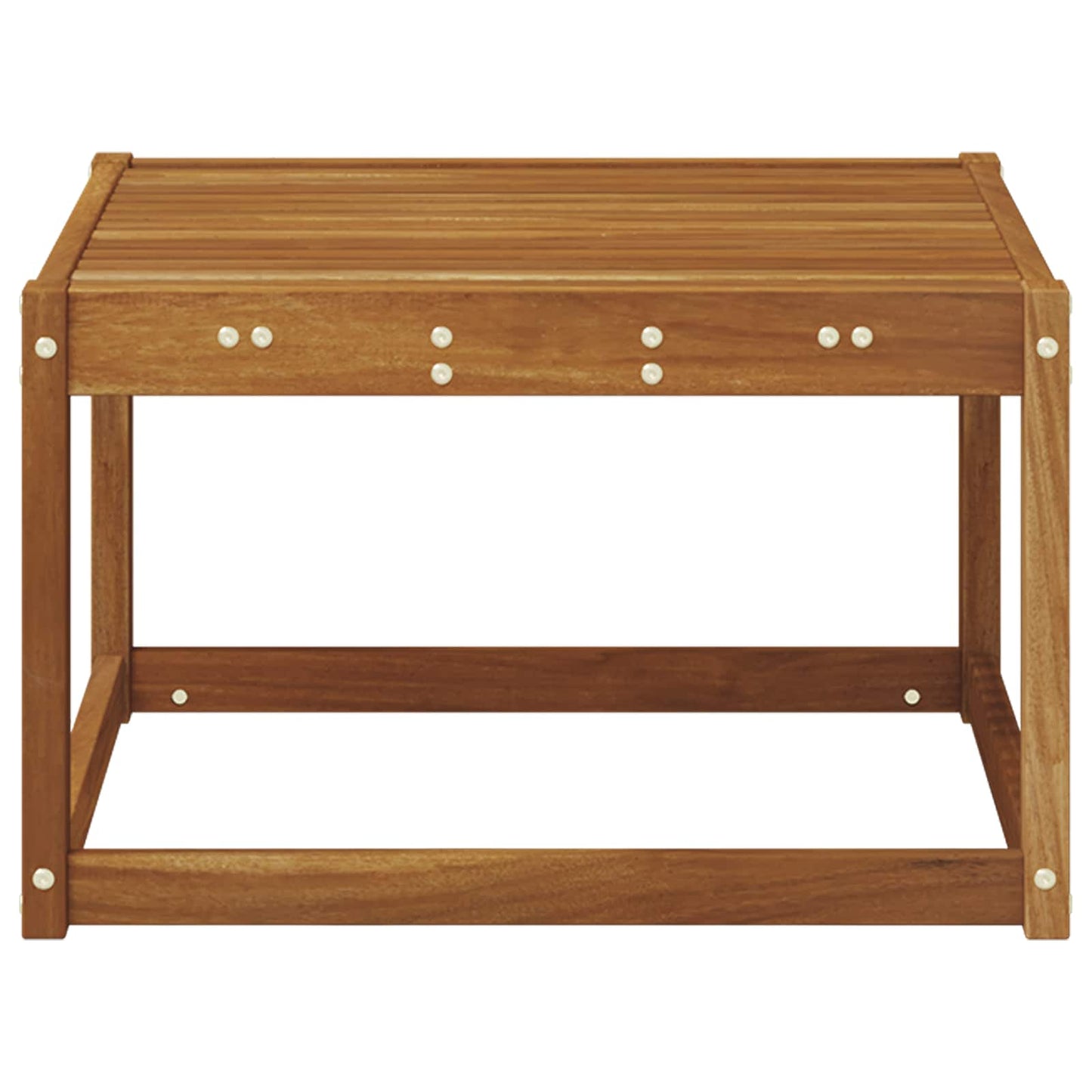 vidaXL Outdoor Table Solid Acacia Wood Natural 59 x 59 x 37 cm