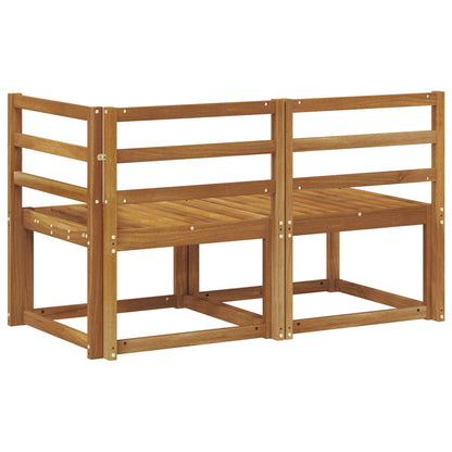 vidaXL Outdoor Middle and Corner Sofa 2 Piece Natural