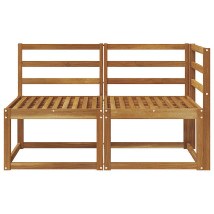 vidaXL Outdoor Middle and Corner Sofa 2 Piece Natural