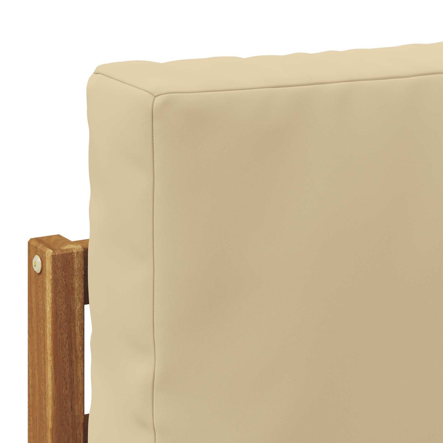 vidaXL Outdoor Middle and Corner Sofa 2 Piece Natural and Beige