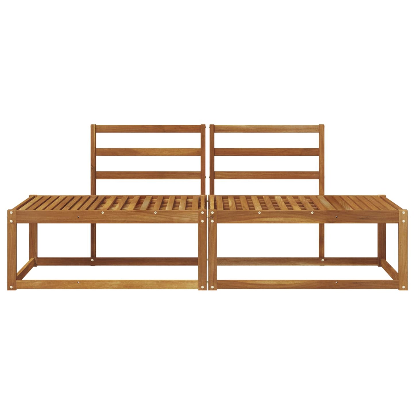 vidaXL Outdoor End Sofa 2 Piece Natural 182.5 x 63 x 73 cm