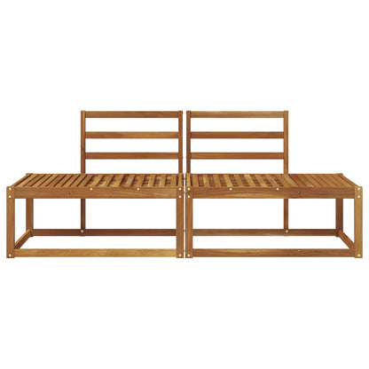 vidaXL Outdoor End Sofa 2 Piece Natural 182.5 x 63 x 73 cm