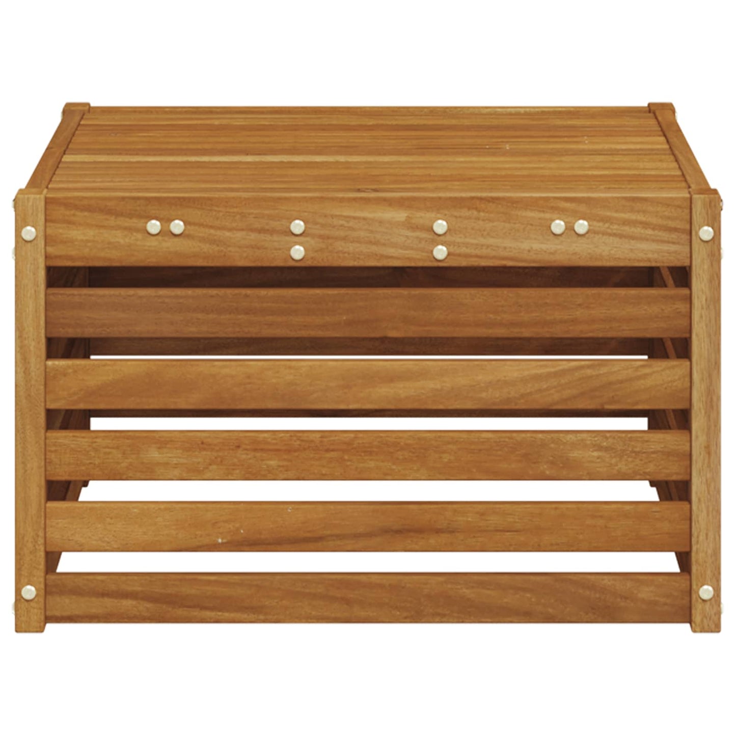 vidaXL Outdoor Table Solid Acacia Wood Natural 59 x 59 x 37 cm