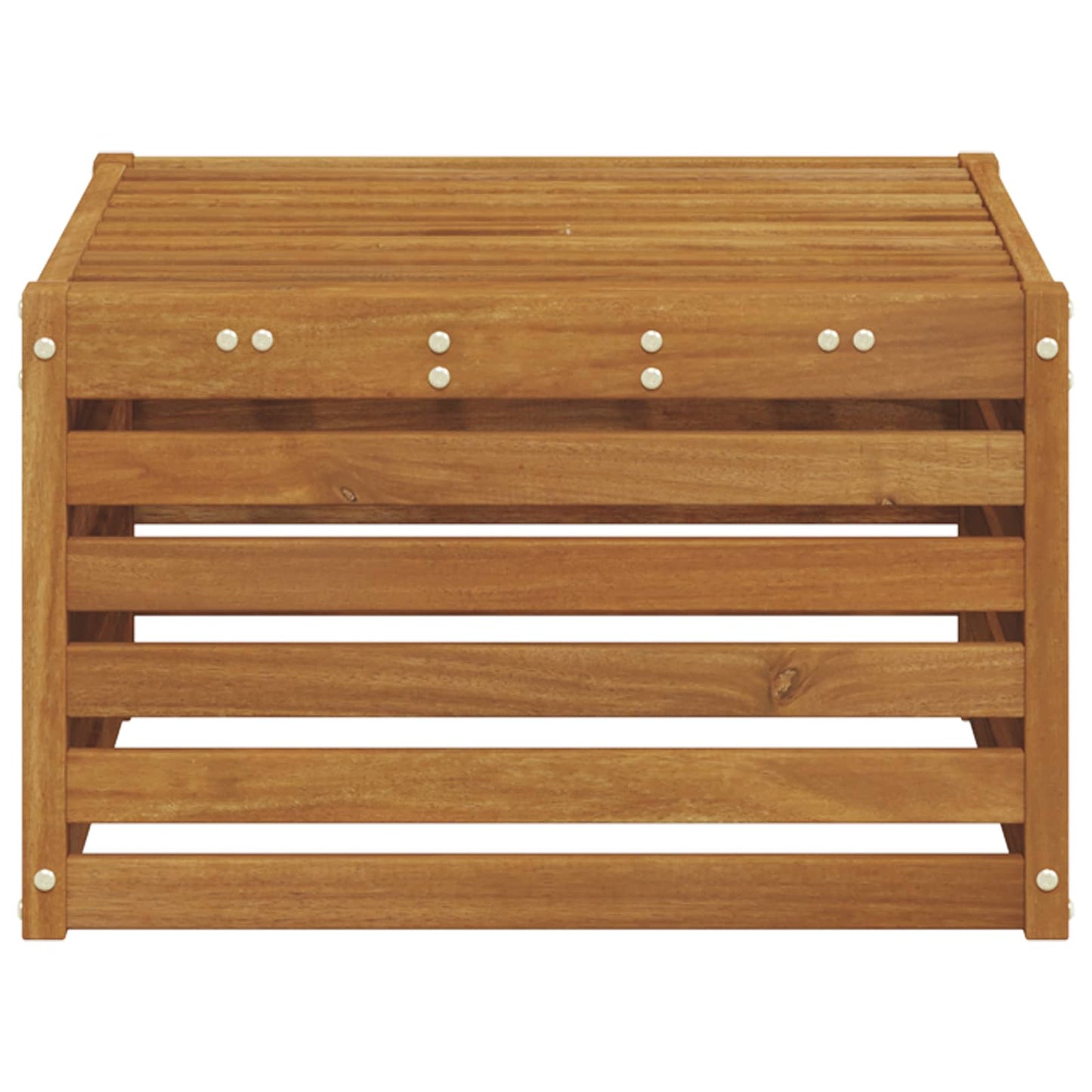 vidaXL Outdoor Footstool Solid Acacia Wood Natural 59 x 59 x 37 cm