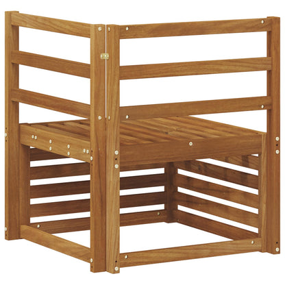 vidaXL Outdoor Corner Sofa Solid Acacia Wood Natural 63 x 63 x 73 cm