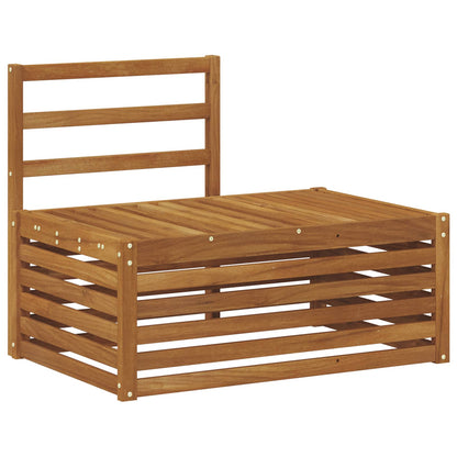 vidaXL Outdoor End Sofa Natural 91 x 63 x 73 cm Solid Acacia Wood