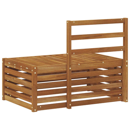 vidaXL Outdoor End Sofa Natural 91 x 63 x 73 cm Solid Acacia Wood