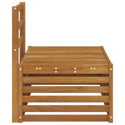 vidaXL Outdoor End Sofa Natural 91 x 63 x 73 cm Solid Acacia Wood